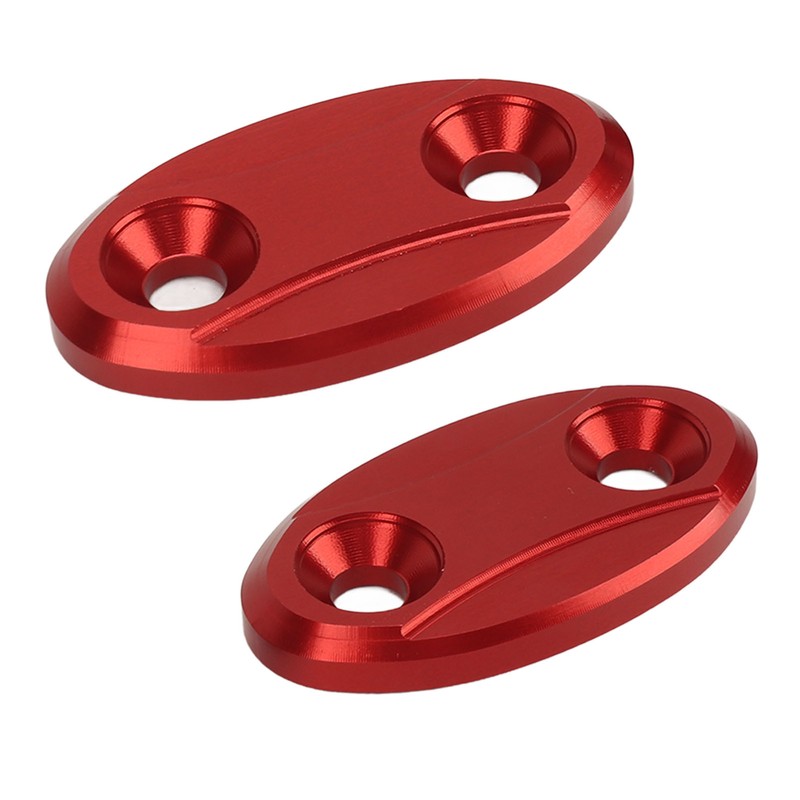 2pcs Motorcycle Rearview Mirror Base Cover Aluminum Alloy Windscreen Mirror