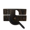 Victorian Style Window Sash Lock in Hand Highlighted Bronze
