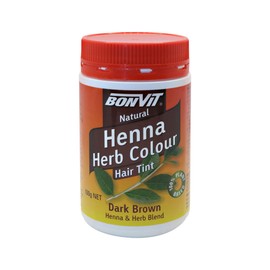 Bonvit Natural Henna Herb Colour Hair Tint Dark Brown 100g