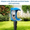 Bird Feeder Pole Mount Adapter,180°Rotation for Easy Setup and Secure
