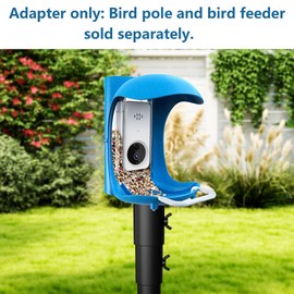 Bird Feeder Pole Mount Adapter,180°Rotation for Easy Setup and Secure Installation