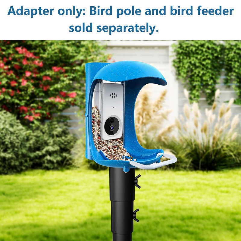Bird Feeder Pole Mount Adapter,180°Rotation for Easy Setup and Secure