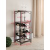 Kings Brand Furniture Metal 15 Bottle Wine Rack Storage Organizer,