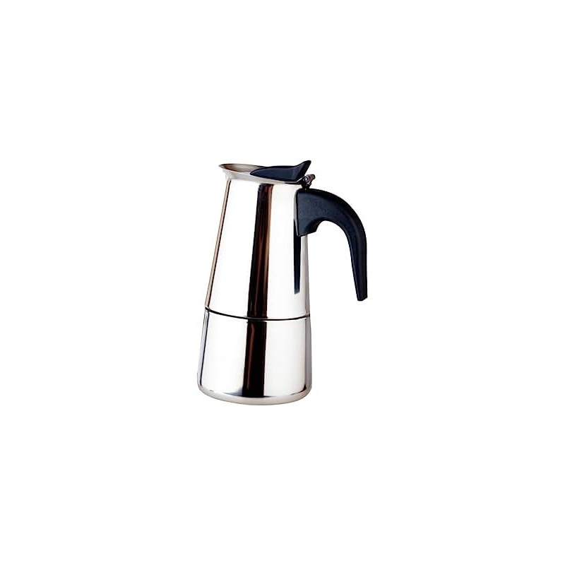 Cafetera de Acero Inoxidable para Moka, 200ml, Uso Doméstico