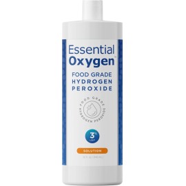 Essential Oxygen+, Hydrogen Peroxide 3% Food Grade, 1 Each, 32 Oz