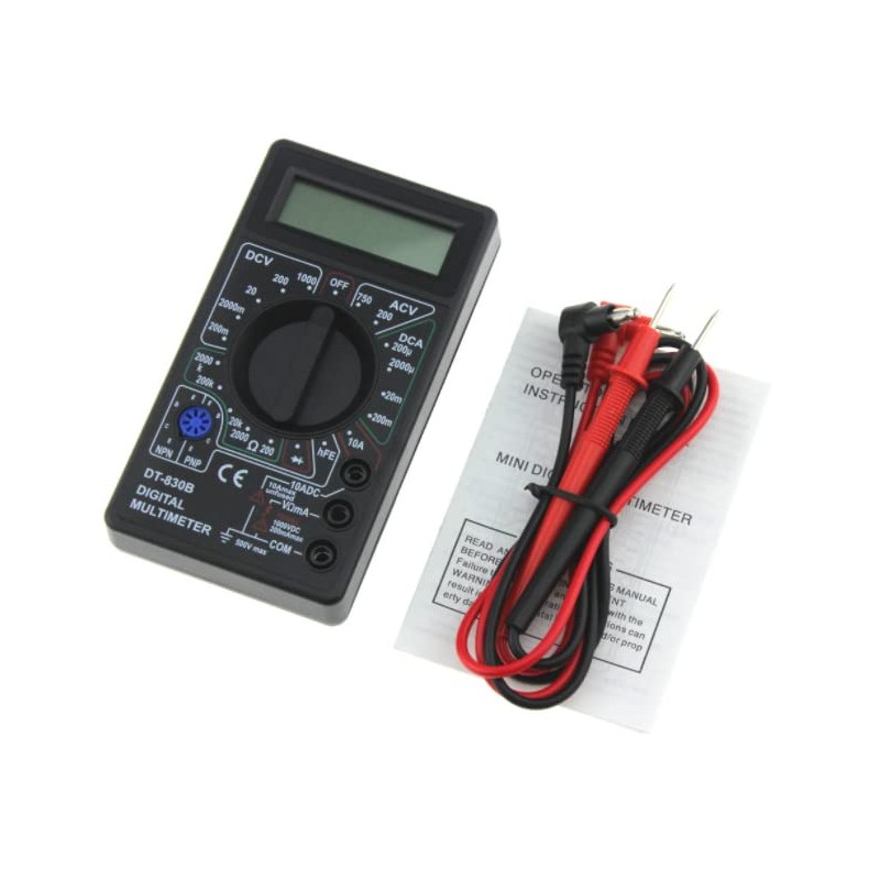 Small Digital Tester Multimeter DT-830B LCD Voltmeter Ammeter Conduction Check