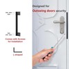 Door Latch Guard Plate,L-Shaped Security Protector for Home, Durable Steel