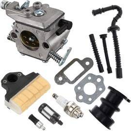 AnRuiJiaDu MS 250 Carburetor Air Filter Tune Up Kit for Stihl 021 023 025 MS210 MS230 MS250 Chainsaw Parts Compatible with Walbro WT286 carb
