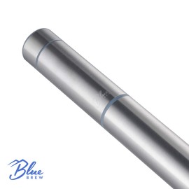 Blue Brew BB1006 Stainless Steel Electric Milk Frother, Handheld Foam Maker, Travel Drink Whisker for Latte, Hot Chocolate