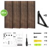 Fixwal Floating Shelves for Wall, Wood Wall Mounted Shelves for