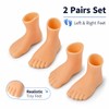 2 Pairs Finger Feet Puppet Tiny Feet, Finger Shoes, Realistic