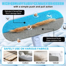 Extra Long 4-in-1 Reusable Pet Hair Remover, Pet Hair Removal Tool, Washable Multifunctional Hair Removal Brush for Furniture,Couch,Carpet,Clothes and Laundry (1Pcs)