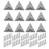 TERF® 12 Pcs Heavy Duty 45mm Pyramid Angel Mounting Corner