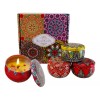 4 Piezas Velas Aromáticas De Cera De Soja Para Aromaterapia