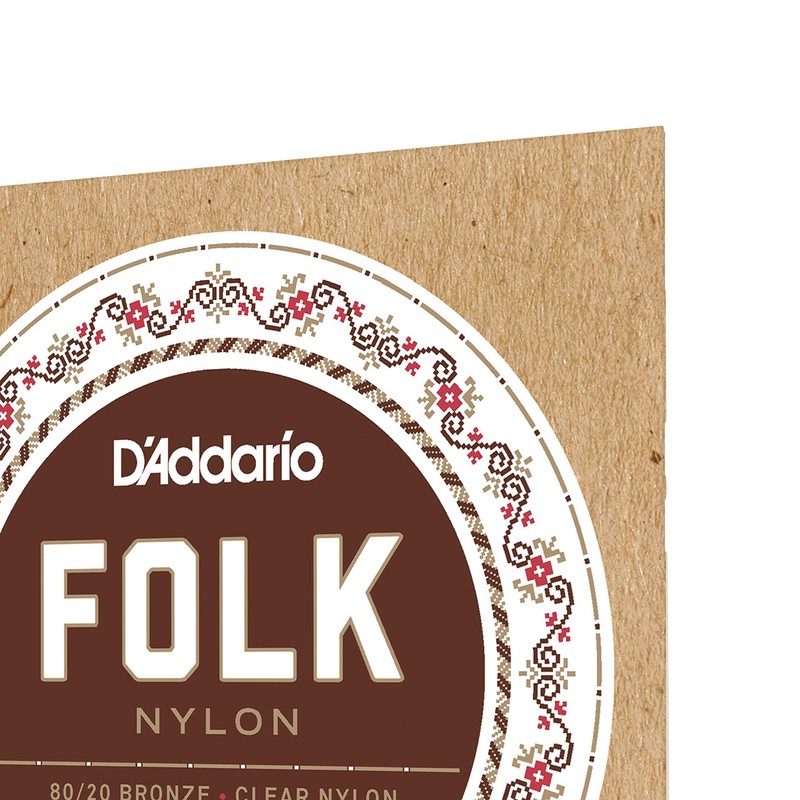 D'Addario ダダリオ ボールエンドナイロン弦 Folk Nylon EJ33 80/20 Bronze/Clear Nylon Trebles