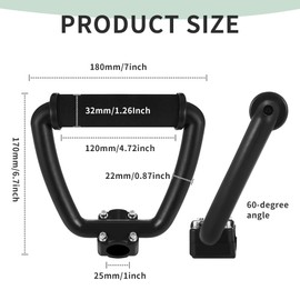 A.I.FORCE Universal Loop Handlebar Mounting Hardware Kit for Weed Trimmer, Garden Lawn Cutter, Includes Screws and Nuts, Replacement Handle Bar for Trimmer