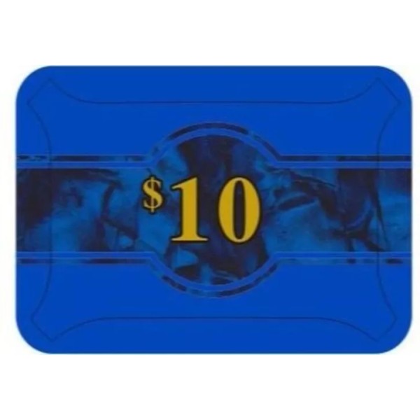 High Stakes $10 Poker Plaque Premium Quality NEW Rock Straddle