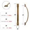 GIYURO 10 Pack 5 Inch Cabinet Pulls Antique Brass Kitchen
