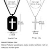 ClosJery Matching Cross Necklaces For Couples Best Friends Stainless Steel