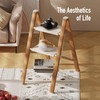 Mayi Plus 3 Step Lightweight Aluminum Folding Ladder, Portable Step