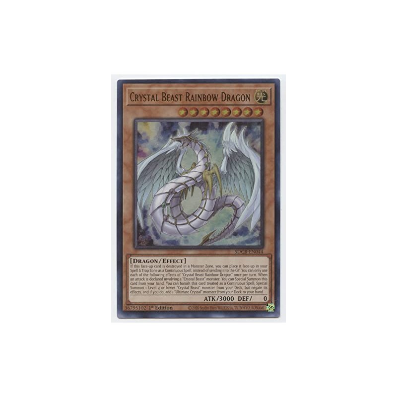Crystal Beast Rainbow Dragon - SDCB-EN044 - Ultra Rare -