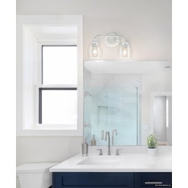 Urban Ambiance Luxury French Country Bath Light, Small Size: 8.5''H x 6.625''W, with Cottagecore Style Elements, White Plaster Finish, UHP5062 from The Darmstadt Collection