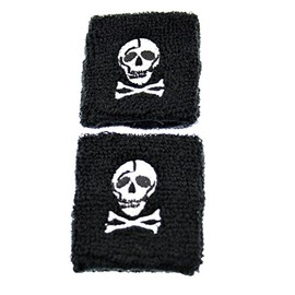 Zac's Alter Ego Pair of Retro, Rockabilly, Gothic, Punk Sweatbands