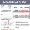 WOWTOY Sofa Cover 1 2 3 4 Seater Slip Cover