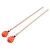 1 Pair Marimba Mallets Medium Hard Yarn Head with Maple