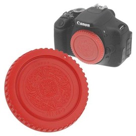 Fotodiox Red Designer Body Cap Compatible with Canon EF and EF-S Mount Cameras