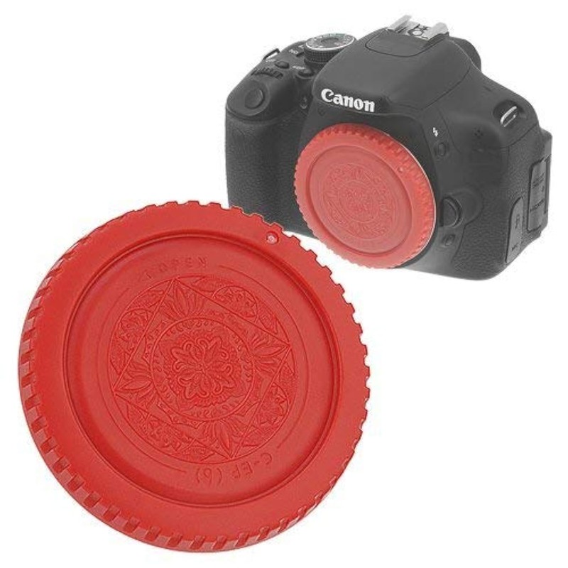 Fotodiox Red Designer Body Cap Compatible with Canon EF and