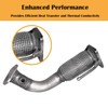 Razstdala 52349 Stainless Steel Exhaust Muffler Flex Pipe Fit For