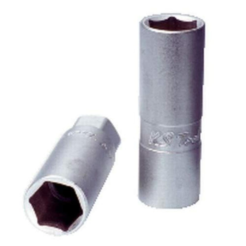 KS Tools 911.1205 1/2" Socket for spark plugs, 16mm