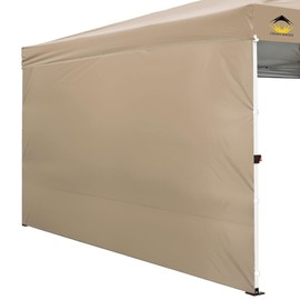 CROWN SHADES SunWall Silver Coated for 12x12 Pop up Canopy Tent, 1 Pack Sidewall Only with Silver Coating (1 Pack, Khaki)