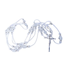 San Joaquin Creations Crystal Wedding Lasso Silver Plated Accents/Lazo De Boda Crystal Cortado terminado con acentos en plata/wedding Rosary