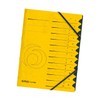 herlitz 10843340 Ordnungsmappe Quality 1-12, A4, gelb, 12 Fächer mit