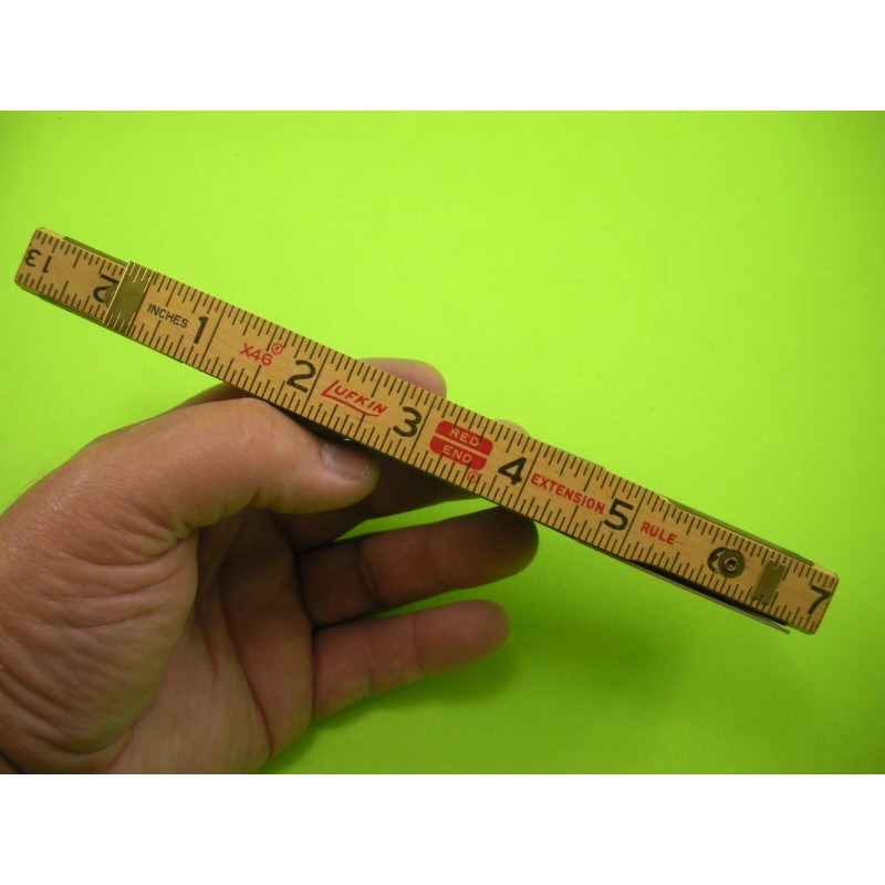 Lufkin NOS VINTAGE Lufkin X-46 6' Red End Extension Wood