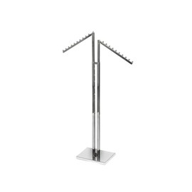 CompleteShopfittings PROFESSIONAL HEAVY DUTY CLOTHING RETAIL DISPLAY STANDS GARMENT DRESS SHOP RAILS (K- 2 WAY SLOPING ARMS)