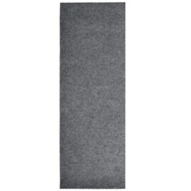 iCustomRug Spartan Waterproof Utility Runner Rug Mat, Floor Protector from Snow & Dirt, High-Traffic Areas, Non Slip Backing, Doorway, Hallway, Washable, Custom Width & Lengths 47" X 6' in Grey