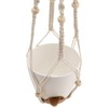 FUNSUEI 6 Inch Hanging Planters Set of 3, Self Watering