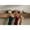 Mud Pie Light Up Stocking Holder, Green, 5 1/2" x