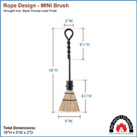 Rope Design Mini Brush