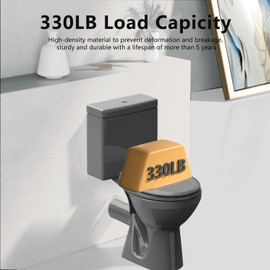 Aünsffer Round Toilet Seat, 16.5inch, Soft Close Quiet, No Alam, Standard Round Universal Size, PP Material Safe and Easy Clean, Grey