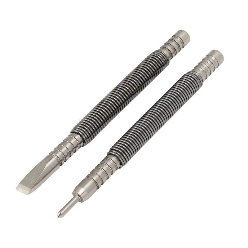 2 Pcs Nail Set Tool High Carbon Steel Double Ended