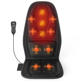 comrelax Back Massager for Chair,Massage Chair Pad Helps Relax Muscle and Relieve Pain, Using in The Office/At Home Seat Massager for Father's Day