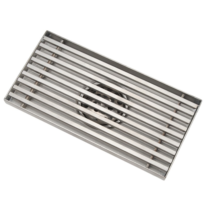 304 Stainless Steel Linear Shower Drain Thickened Lengthened 8 Inch