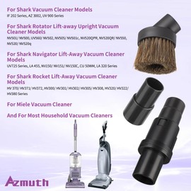 3Pcs 39mm Soft Horsehair Vacuum Brush Attachments with 2 Vacuum Hose Adapter for Shark Vacuum Attachments and Miele Vacuum Attachments and for Most Household Vacuum Cleaner