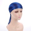 Fxhixiy Durag - Gorro de satén para 360 olas, Azul