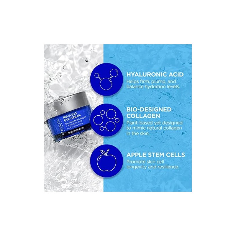 Andalou Naturals Deep Hydration Reviving Eye Cream, 0.45 Oz