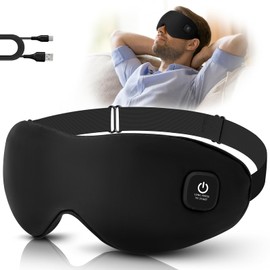 Silk Cordless Heated Eye Mask, Washable Heat Eye Compress for Dry Eye Electric Eye Heating Pad Warm Eye Mask for Eye Fatigue Stye Sinus Blepharitis MGD Gifts for Men Women